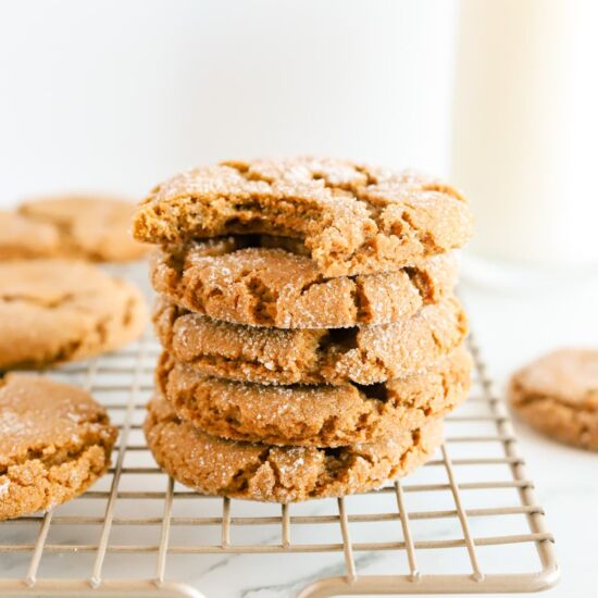 Chewy Ginger Molasses Cookies