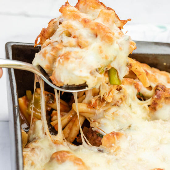 Easy Cheesy Meatball Casserole