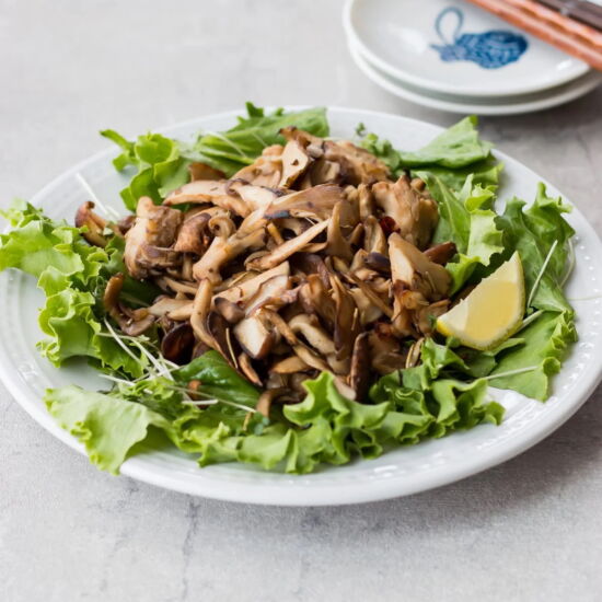 Warm Mushroom Salad with Lemon