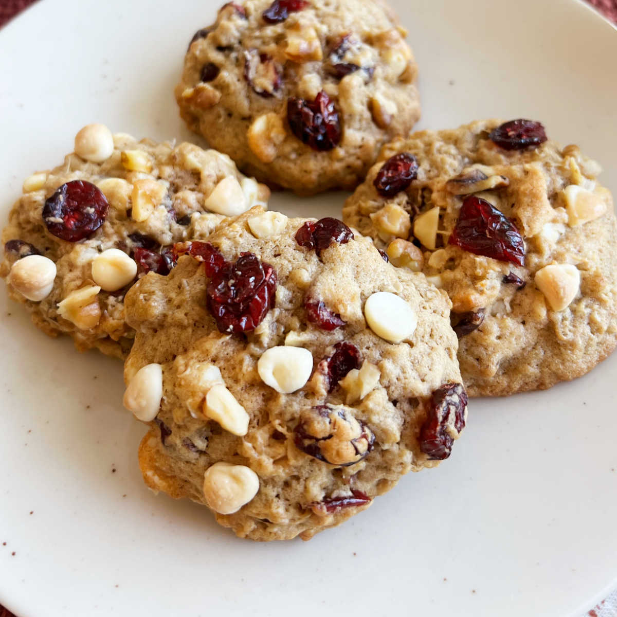 Oatmeal Cranberry Walnut Cookies