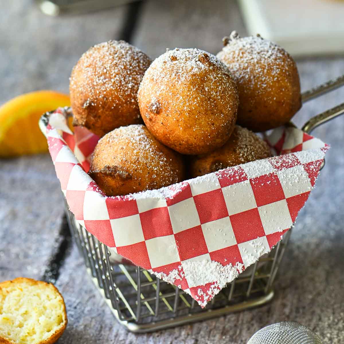 Orange Ricotta Zeppole