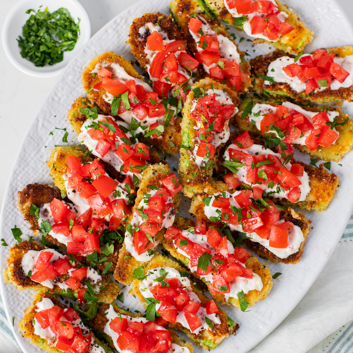 Parmesan Crusted Zucchini
