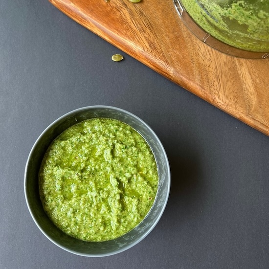Arugula Pumpkin Seed Pesto