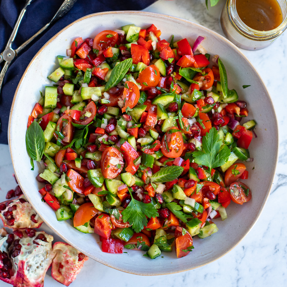 Persian Salad With Pomegranate