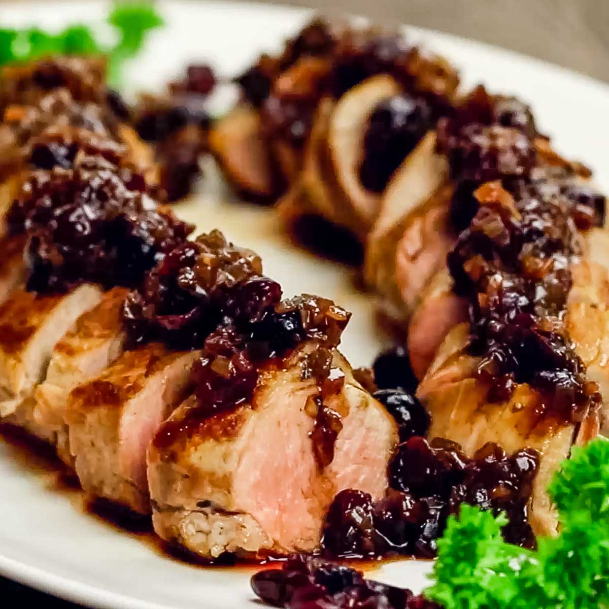 Pork Tenderloin with Cranberry Sauce