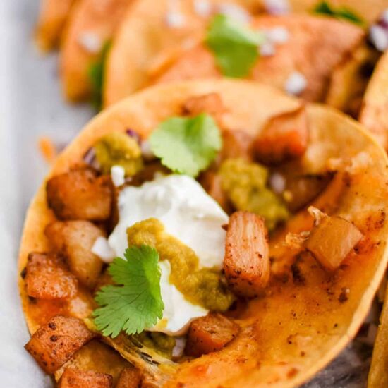 Fried Potato Tacos