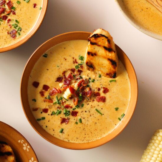 Potato Corn Chowder with Bacon