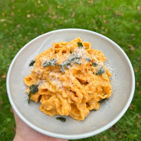 Roasted Pumpkin & Ricotta Pasta