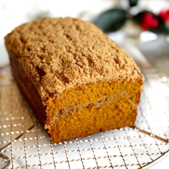 Pumpkin Streusel Bread