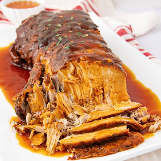 Sticky Sauce Roast Pork Loin