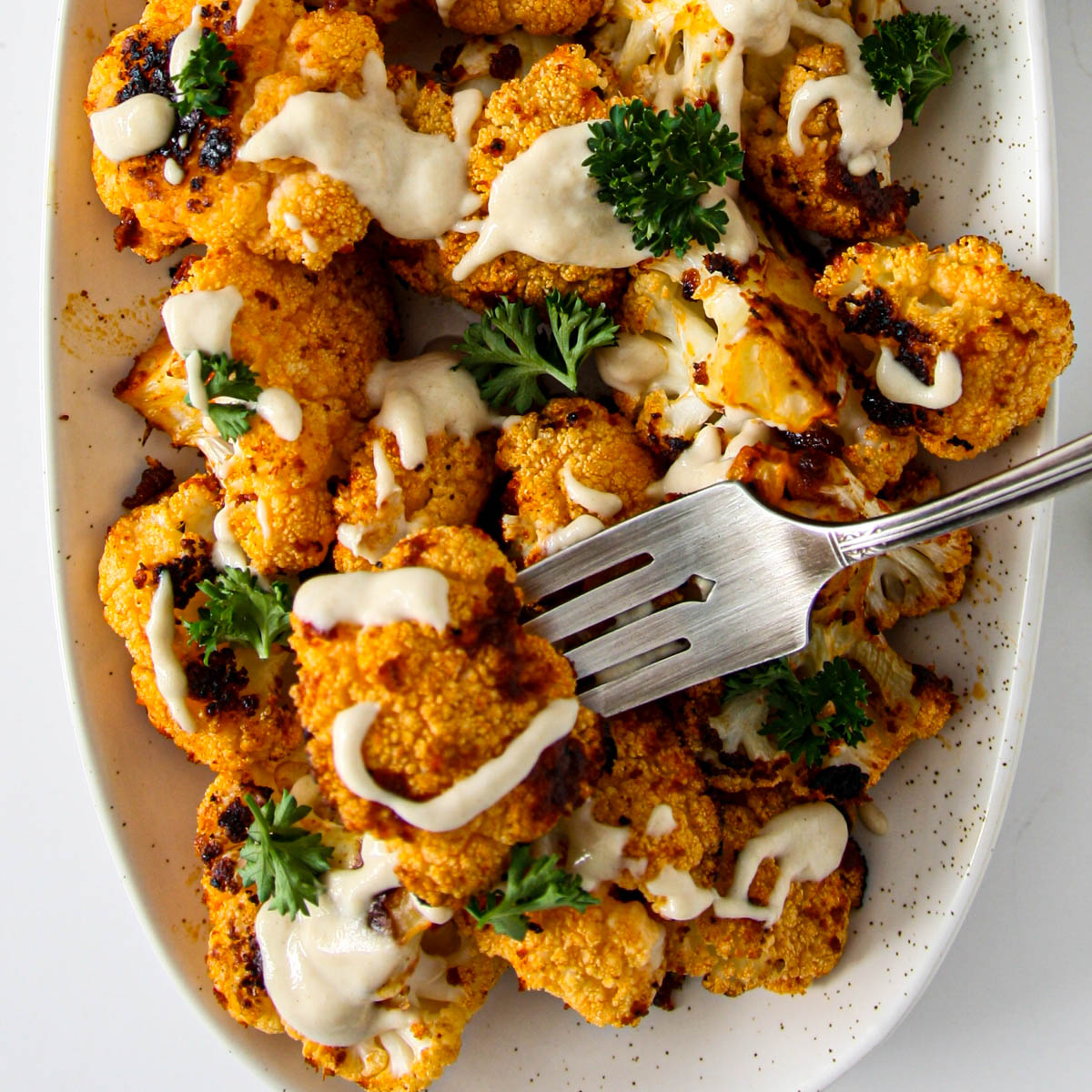 Roasted Cauliflower with Tahini