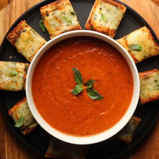 Tomato Basil & Red Bell Pepper Soup