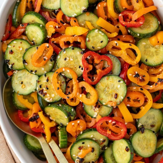 Cucumber and Bell Pepper Salad