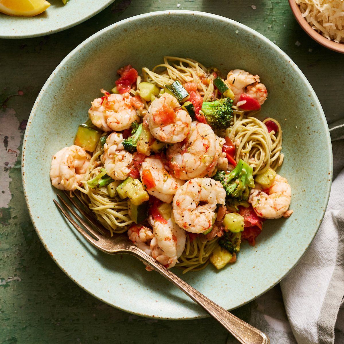 Veggie Shrimp Pasta