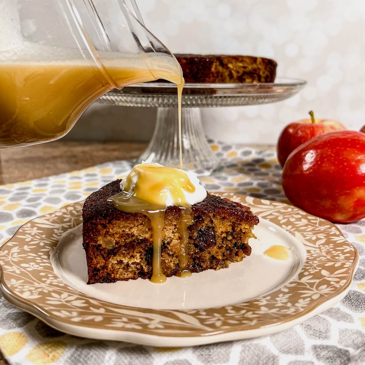 Sticky Toffee Apple Pudding
