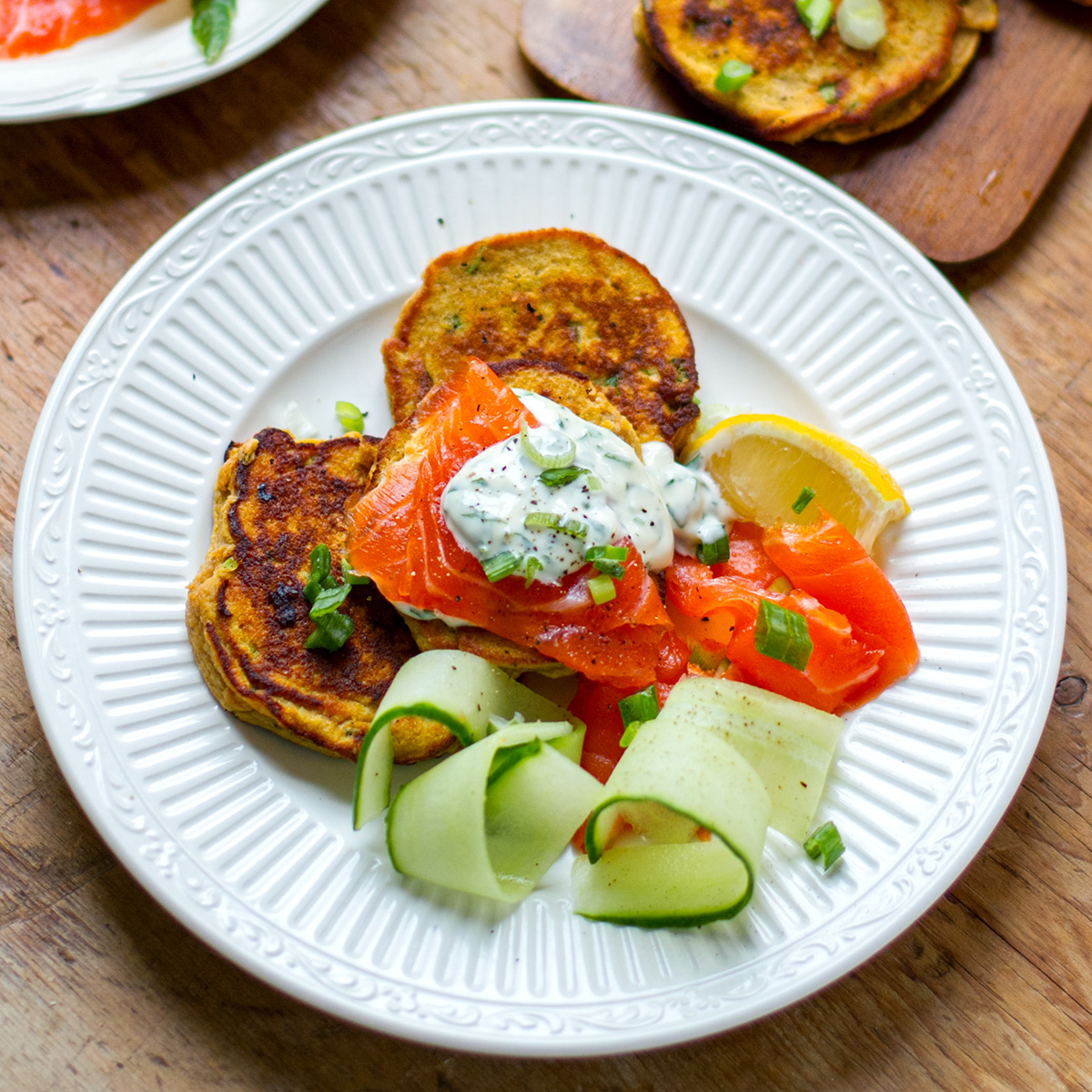 Savory Sweet Potato Pancakes
