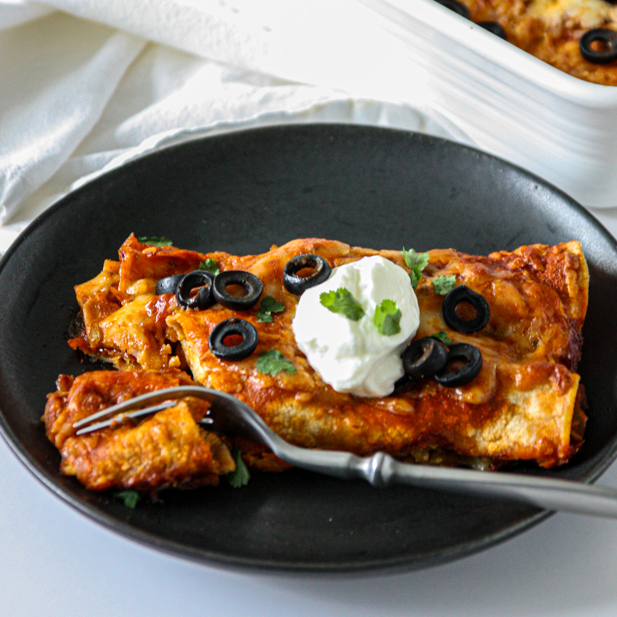 Leftover Turkey Enchiladas
