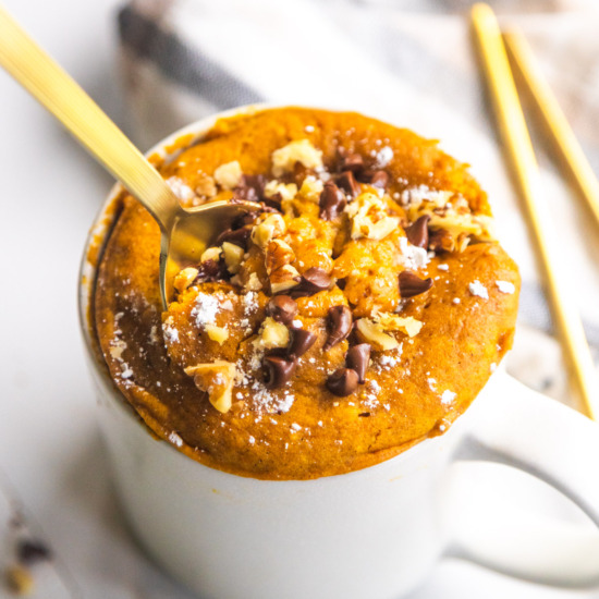 Vegan Pumpkin Spice Mug Cake