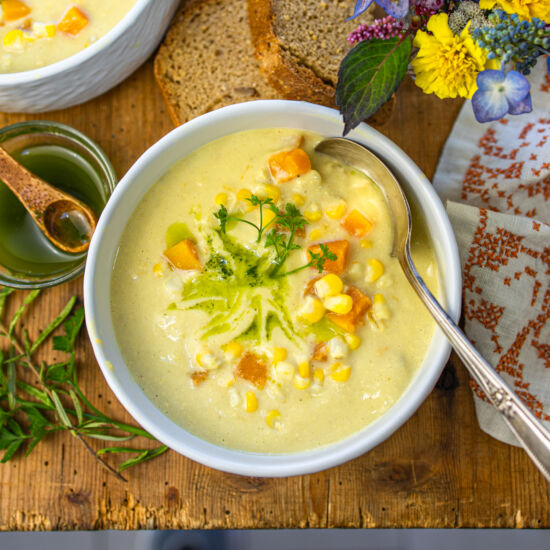 Easy Corn Chowder – no cream
