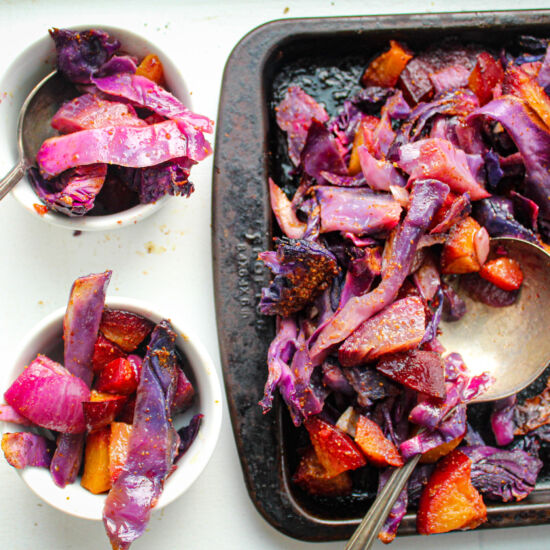 Asian Purple Cabbage with Plums