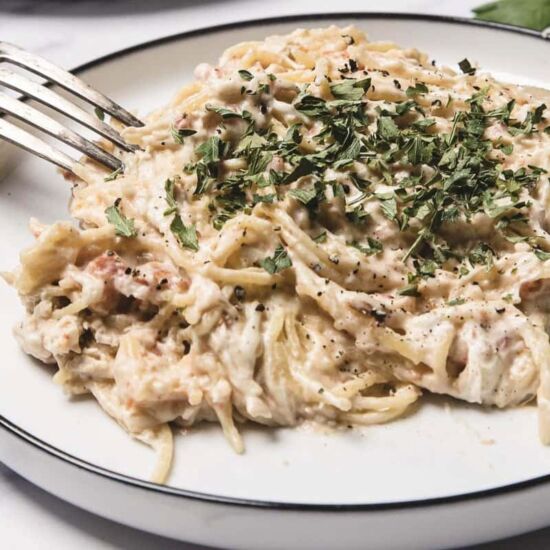 Slow Cooker Chicken Spaghetti