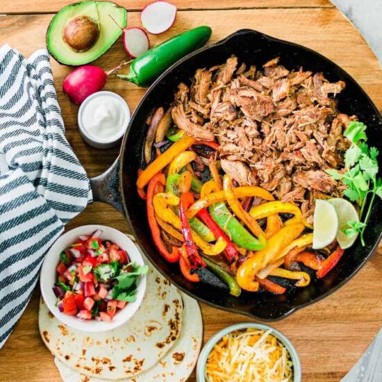 Pork Carnitas-Style Fajitas