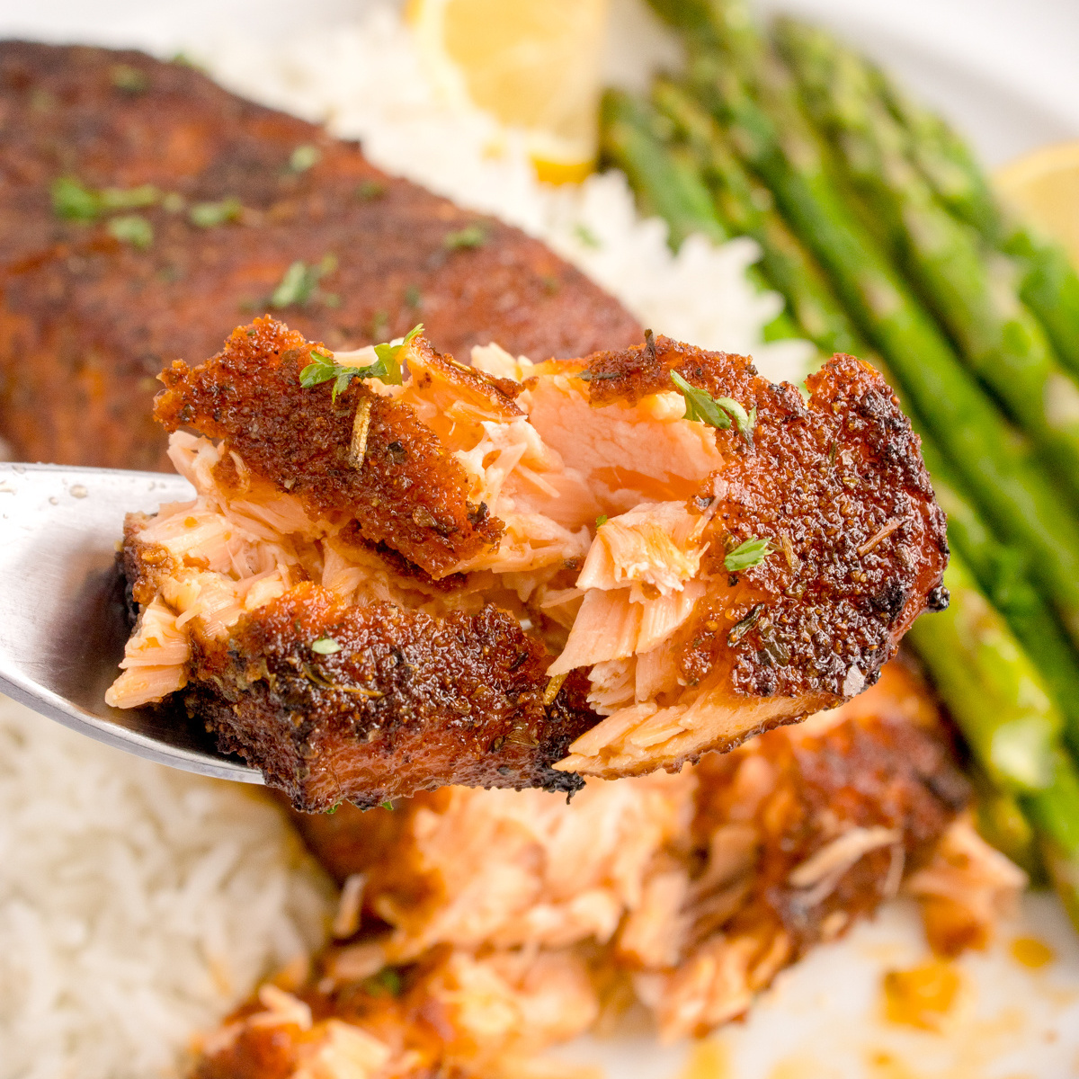 Air Fryer Blackened Salmon