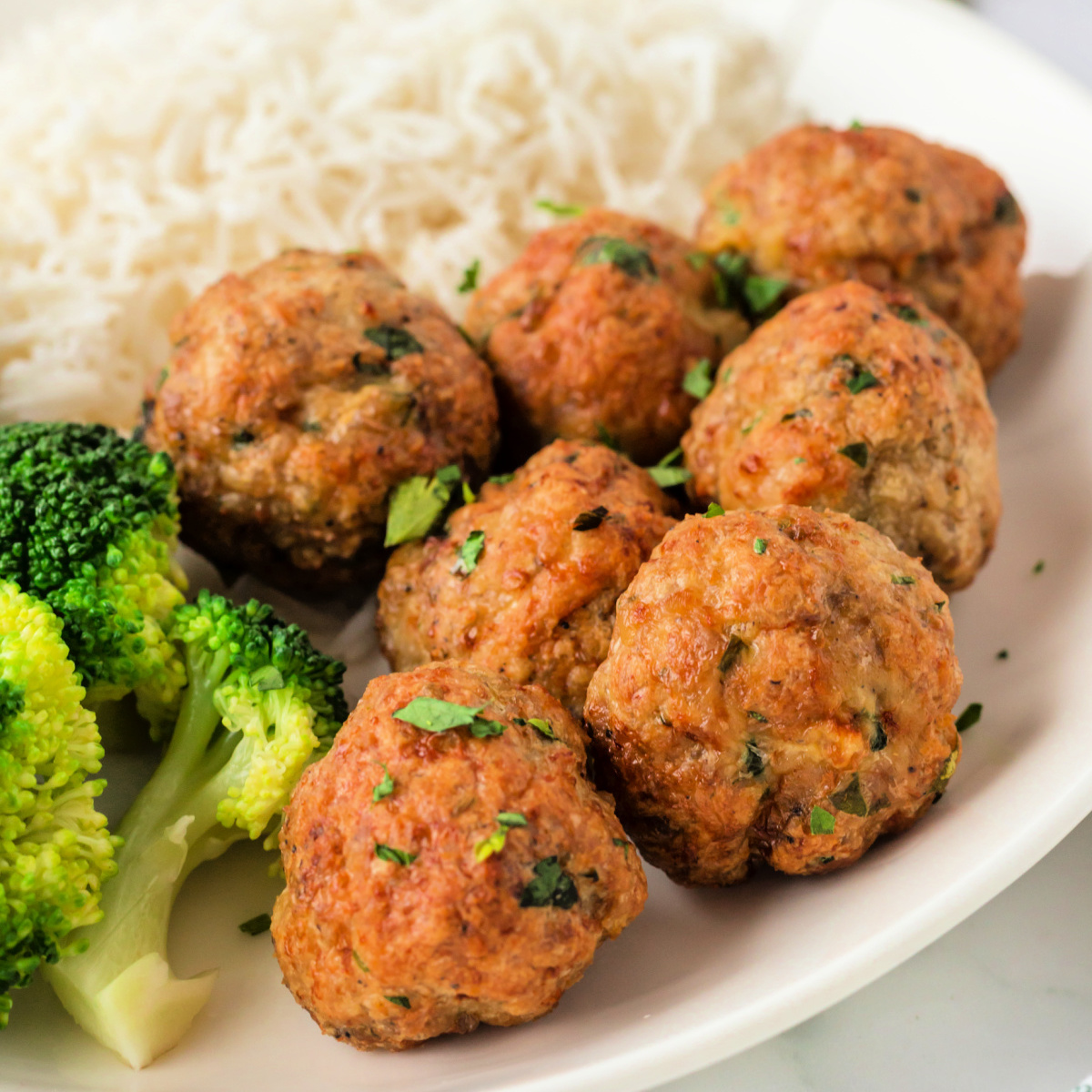Air Fryer Chicken Meatballs