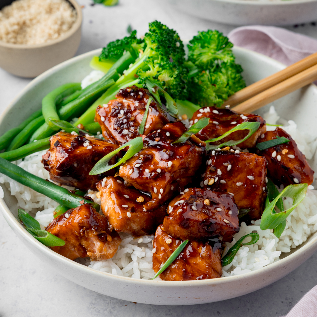 Air Fryer Teriyaki Salmon