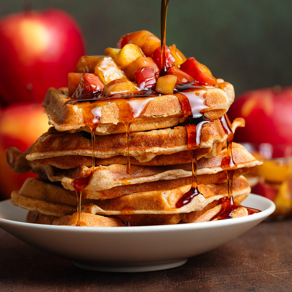 Apple Cinnamon Waffles