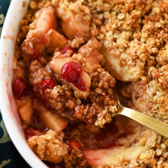 Apple Cranberry Orange Crisp