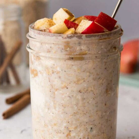Apple Cottage Cheese Overnight Oats