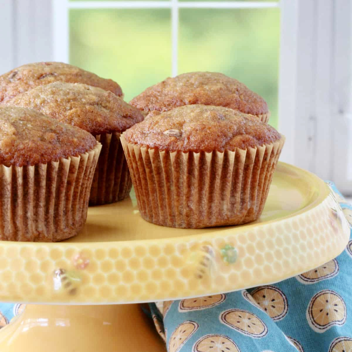 Chocolate Chip Pecan Banana Muffins