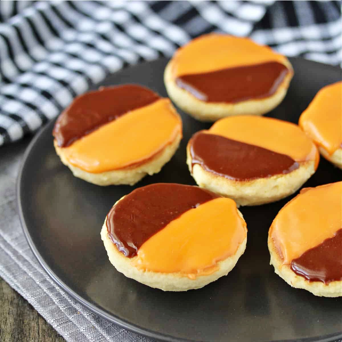 Black and Orange Cookies