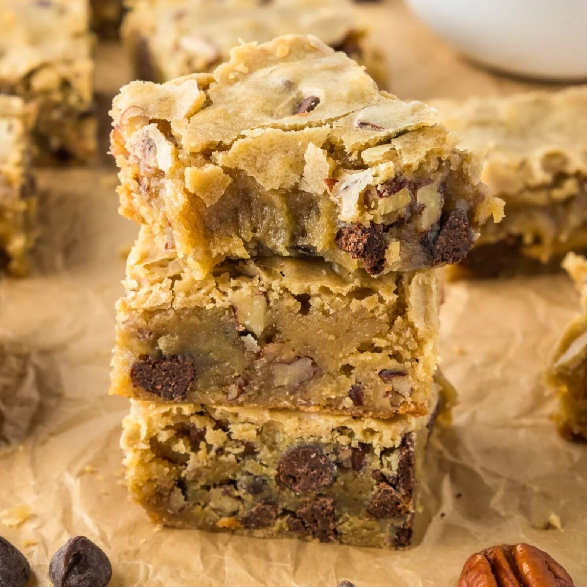 Chocolate Chip Pecan Blondies