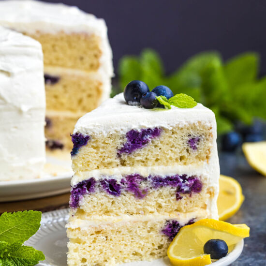 Lemon Blueberry Layer Cake