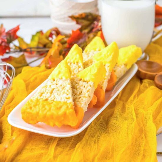 Candy Corn Rice Krispies Treats