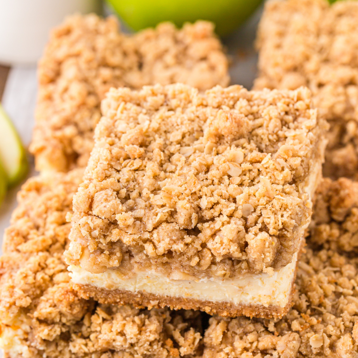 Caramel Apple Cheesecake Bars