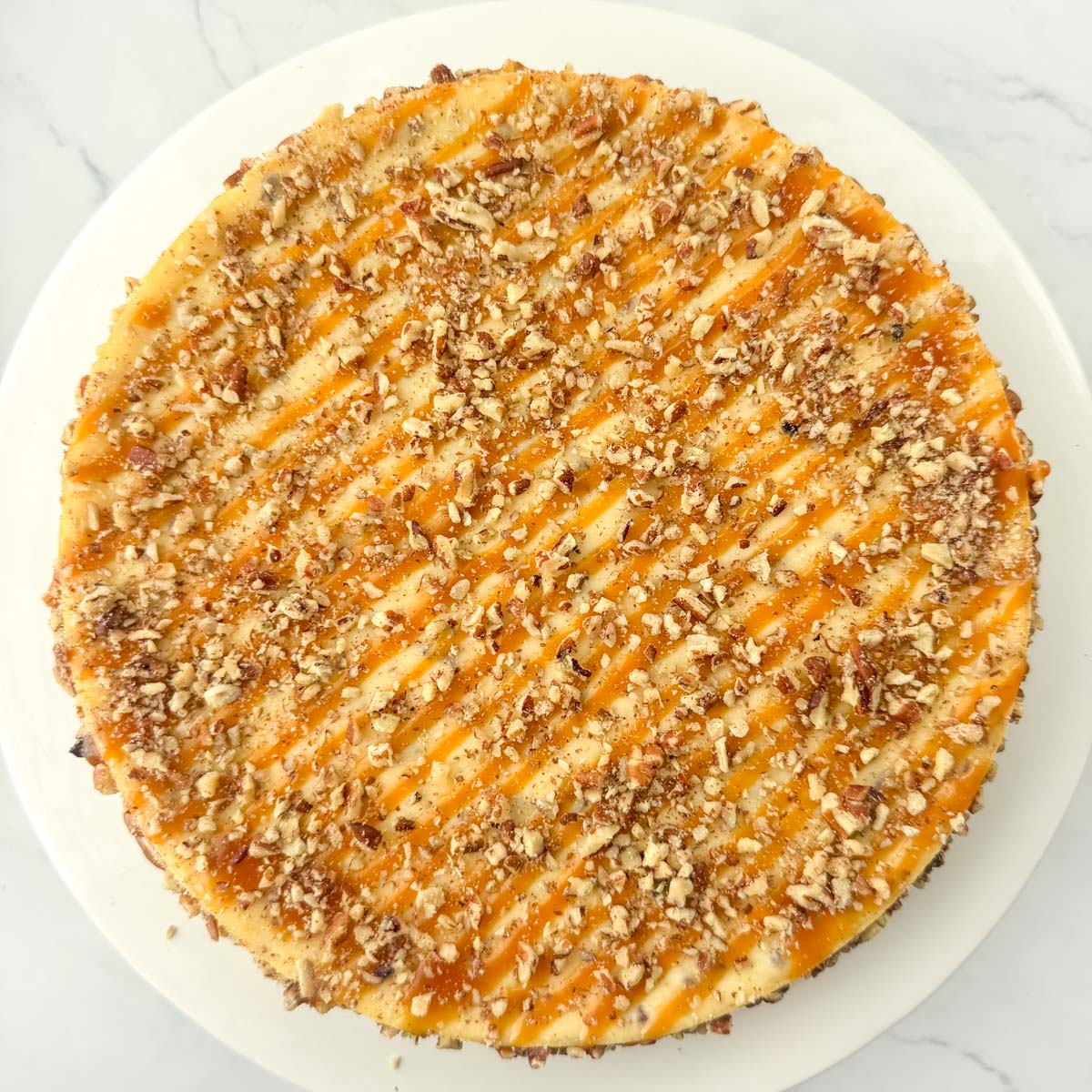 Salted Caramel Pecan Cheesecake
