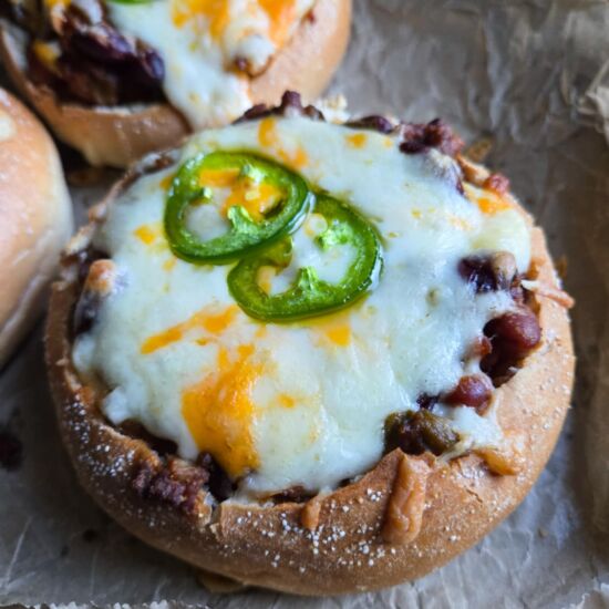 Cheesy Chili Bread Bowls