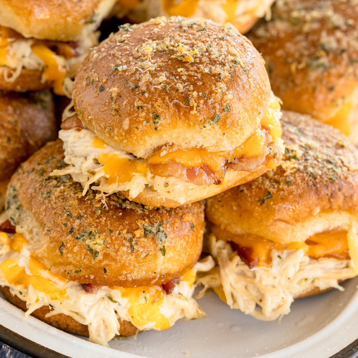 Easy Chicken Bacon Ranch Sliders