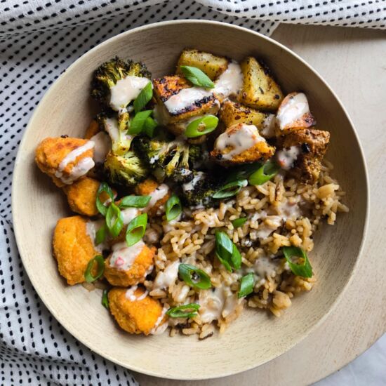 Chik’n Broccoli Bowls