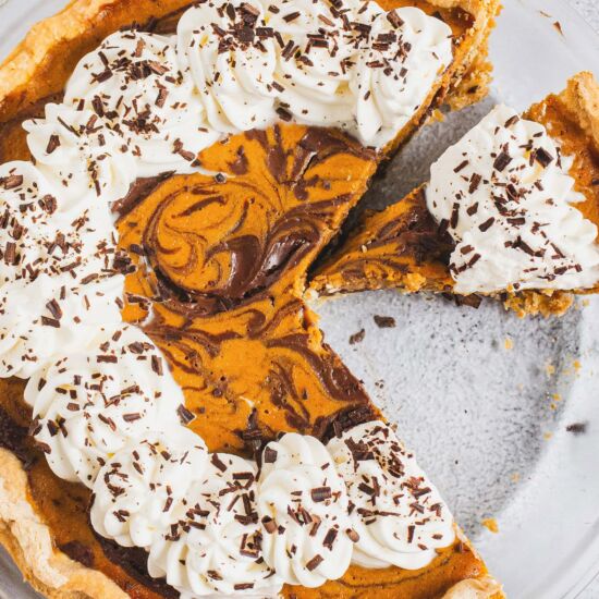 Gluten-Free Chocolate Pumpkin Pie