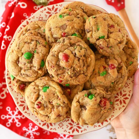 No-Spread Christmas Candy Cookies