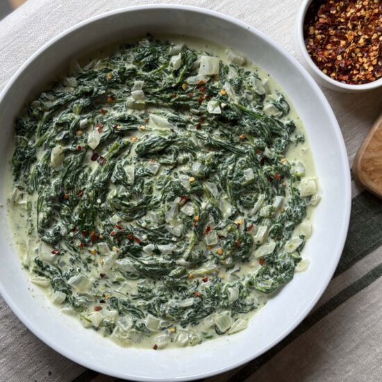 Vegan Creamed Spinach