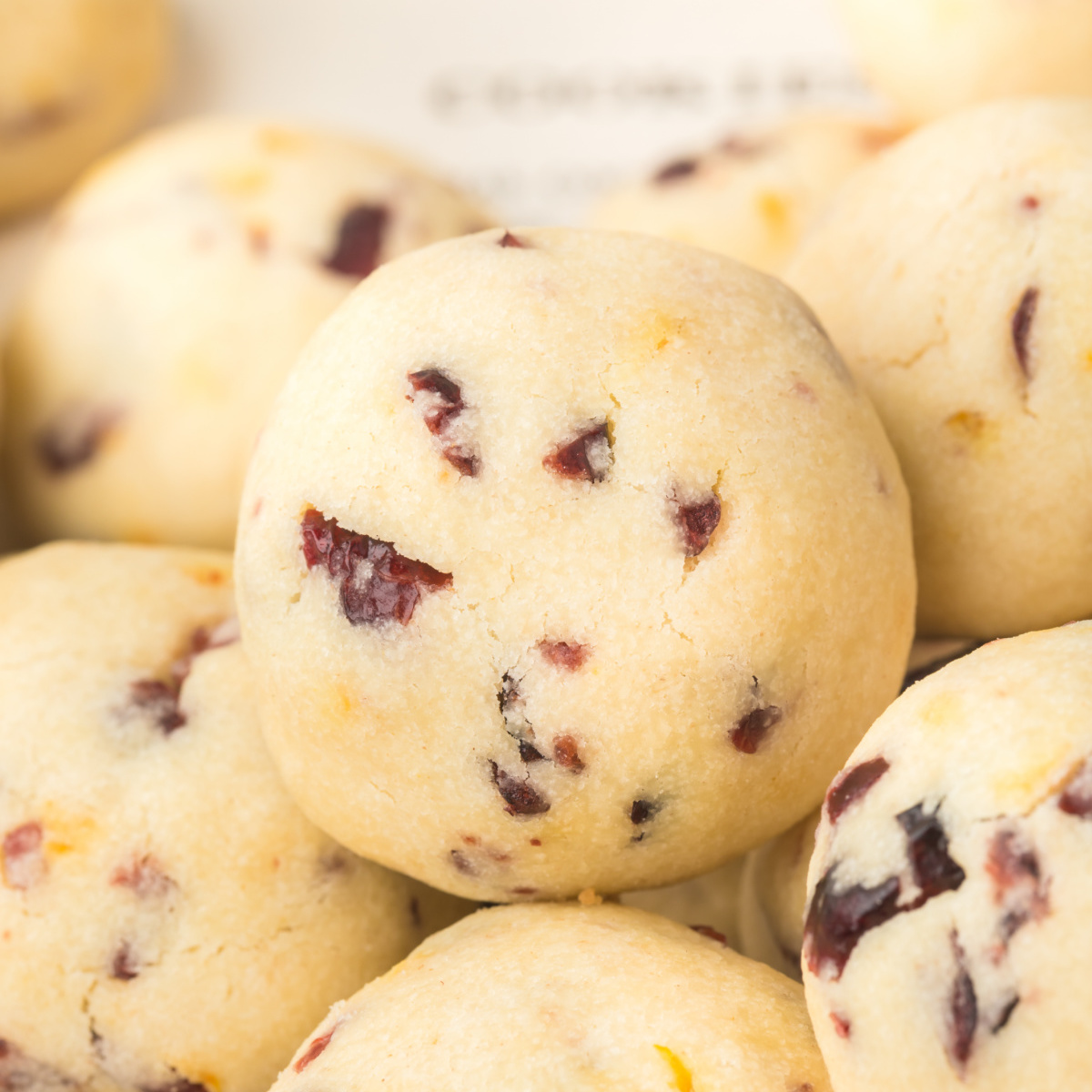 Cranberry Orange Christmas Sandies