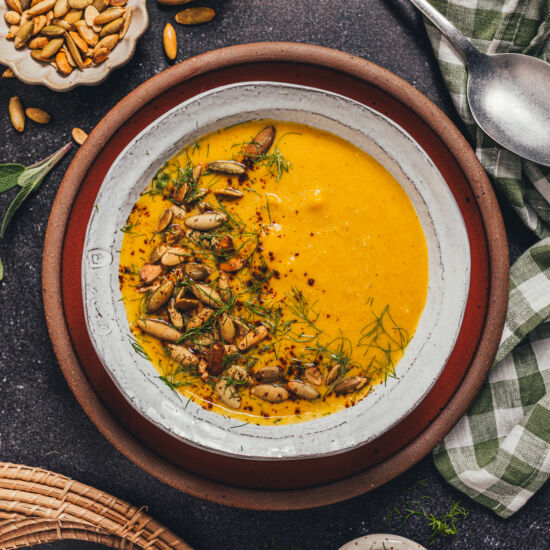 Roasted Kabocha & Fennel Soup