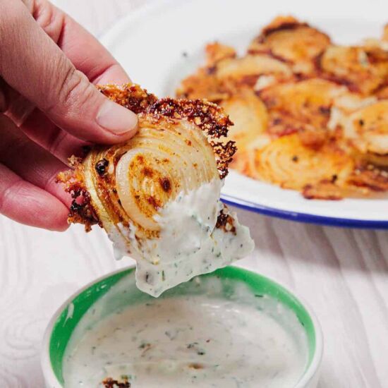 Crispy Baked Onion Rings Chips