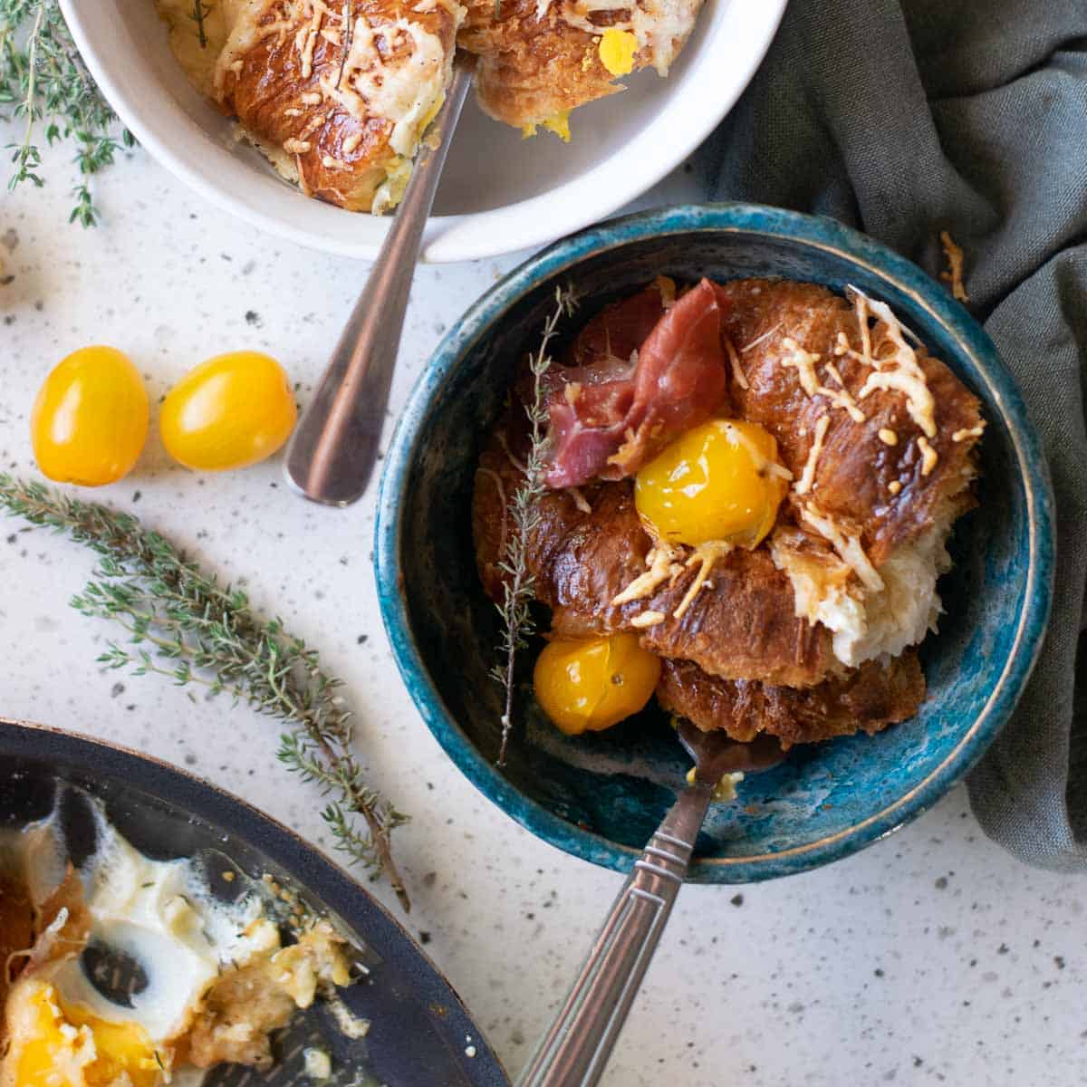 Croissant Breakfast Casserole