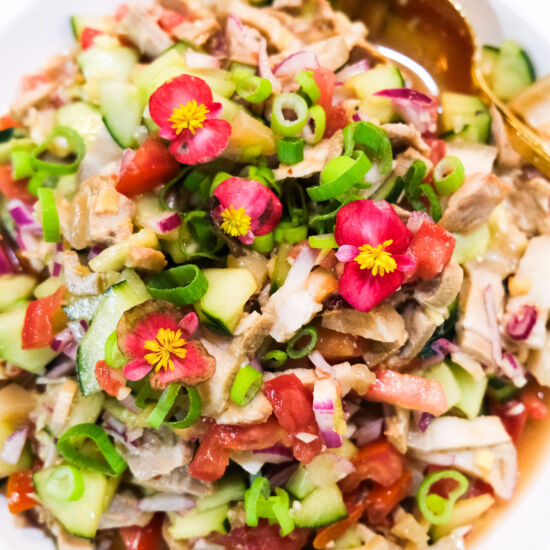 Kilawin Filipino Pork Belly Salad